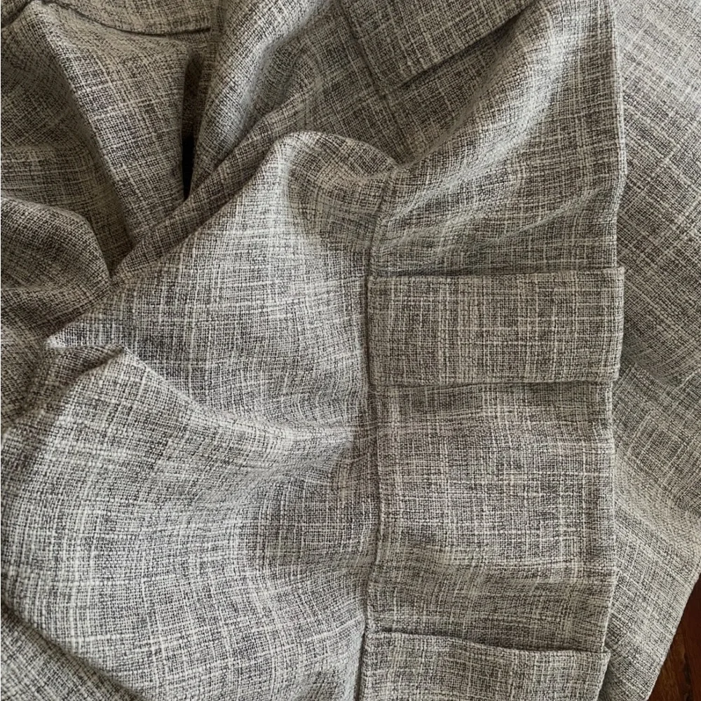 West Elm Textured Crossweave Curtain in Gray brand New set of 2 panels